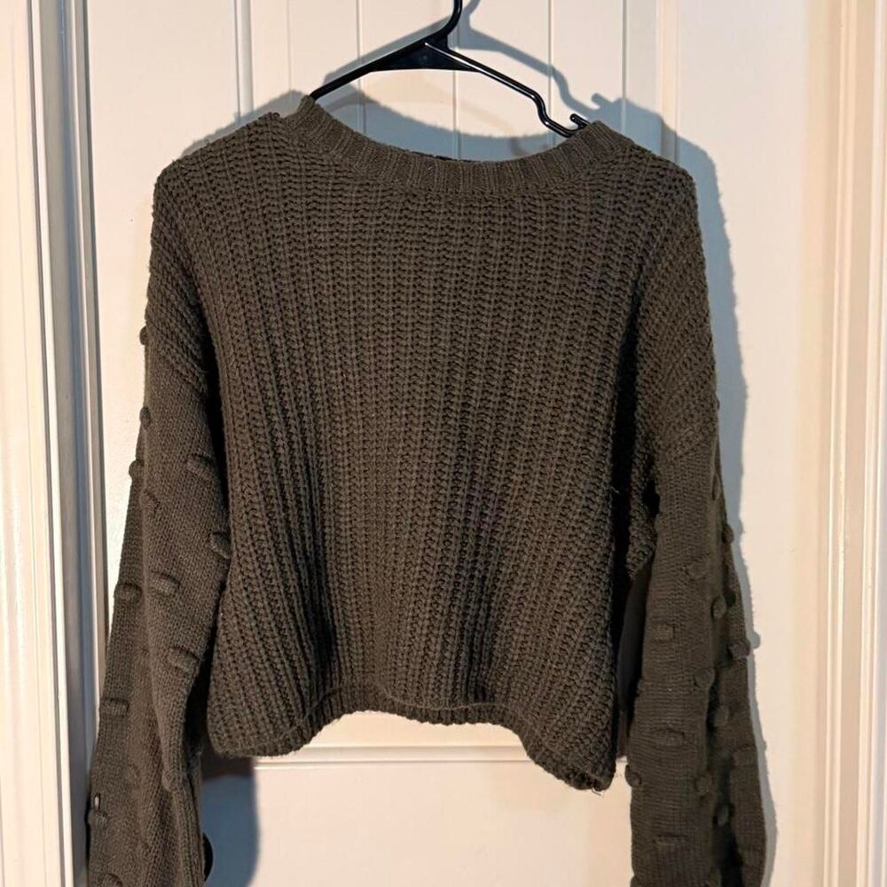 Women's Green and Grey Jumper